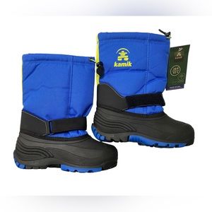 Kamik Kids Blue and Black Snow Boots